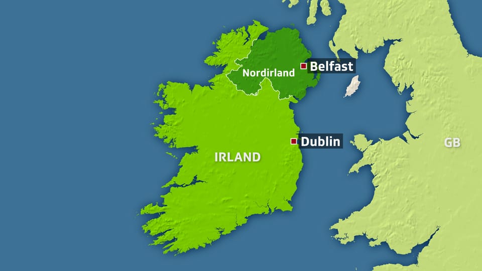 Karte Irland und Nordirland