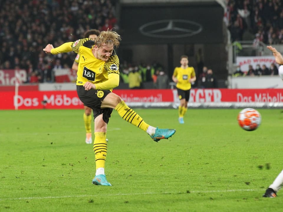 Traf gegen Stuttgart doppelt Julian Brandt