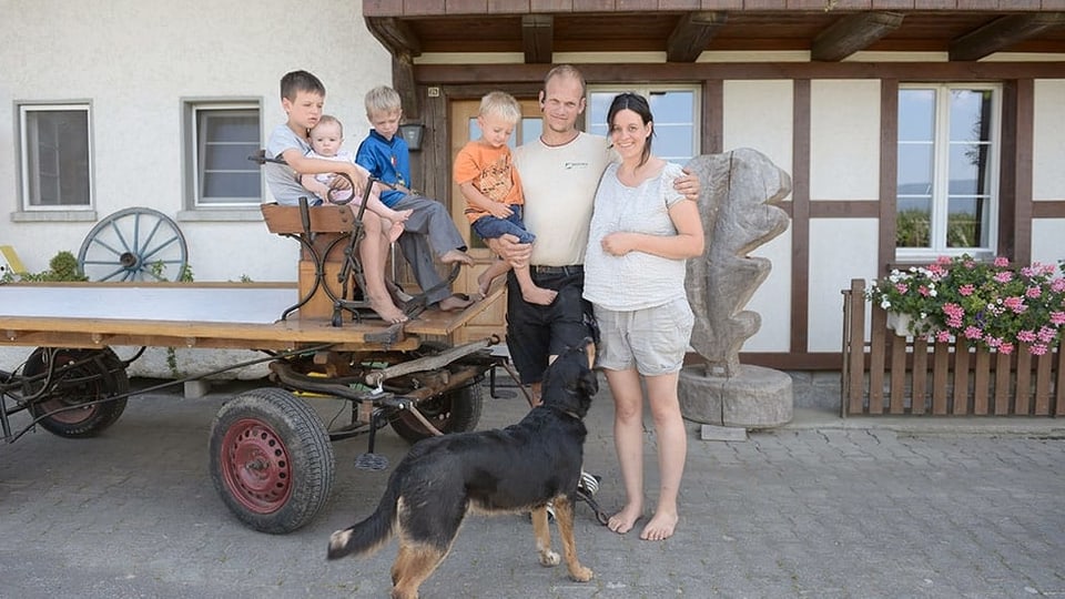 Bauernfamilie vom Projekt Alp