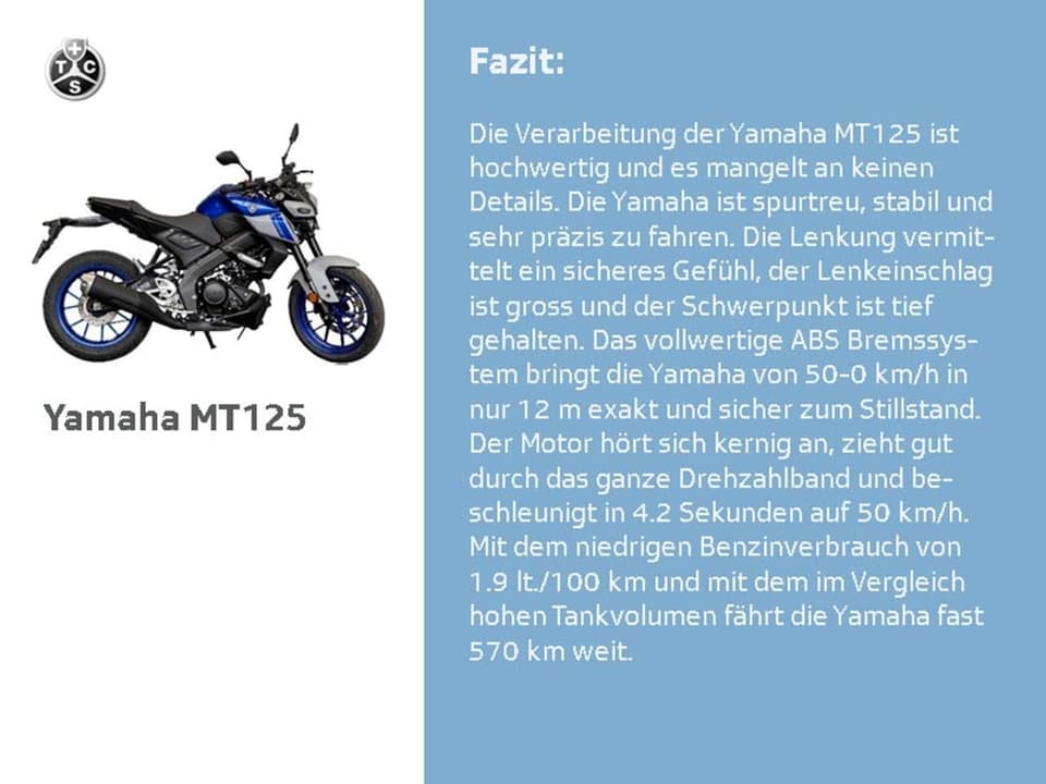 Fazit zu Modell Yamaha