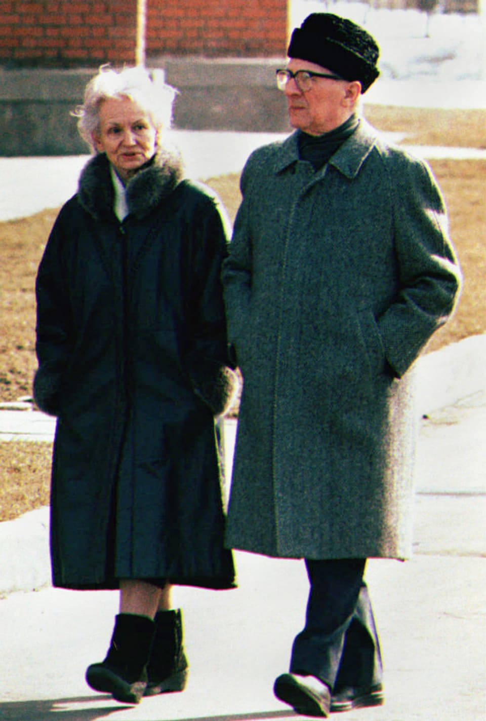Magrot und Erich Honecker.