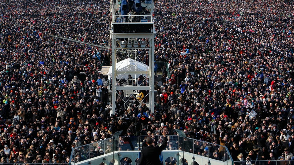 Das bislang grösste Spektakel: Die Inauguration von Barack Obama 2007. 