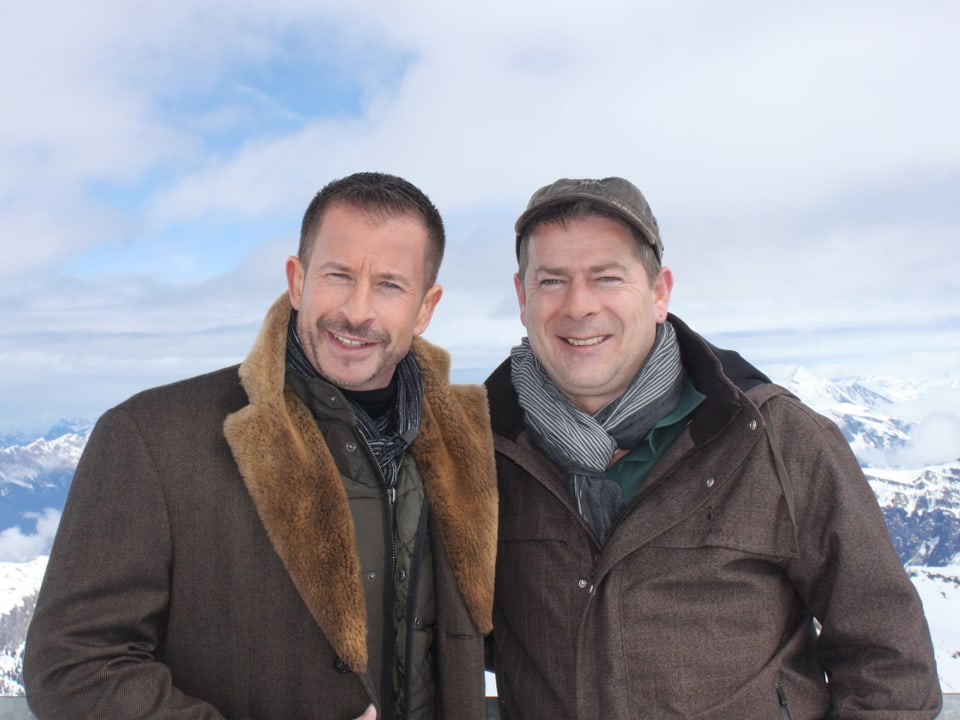 Michael Hirte und Leonard auf dem Schilthorn.