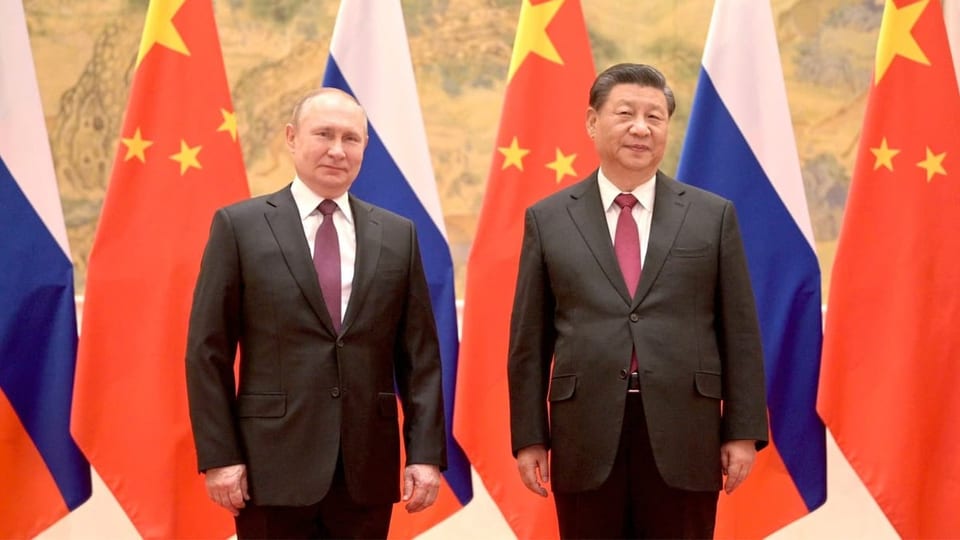 Putin and Xi in Beijing.