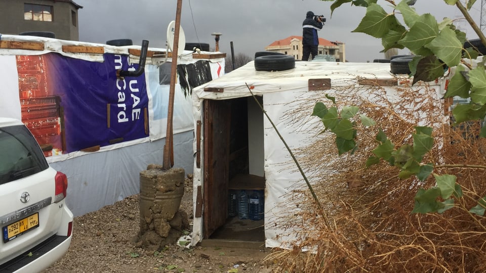Das Flüchtlingslager Saadnayal 019 in der Bekaa Ebene.