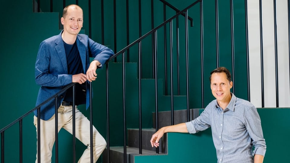 Moderatoren Mario Torriani und Michael Weinmann
