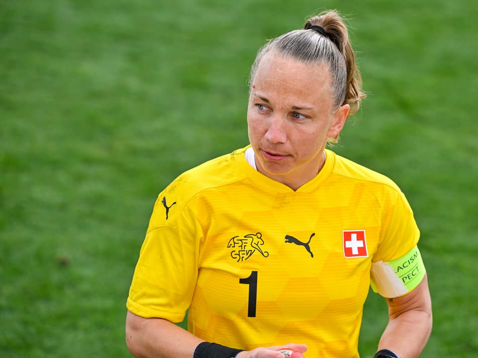 Gaëlle Thalmann, die Nummer 1 im Schweizer Tor Gaëlle Thalmann.