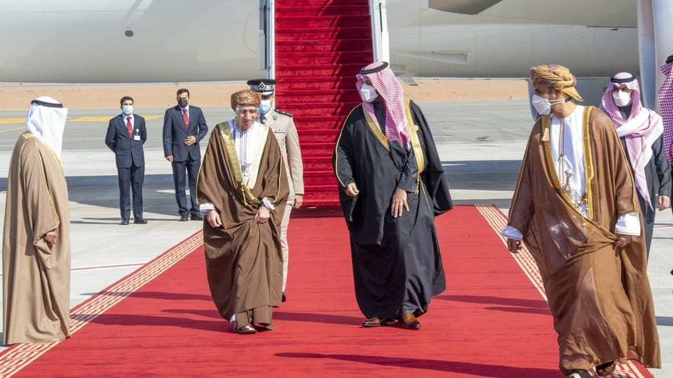 Umarmung zwischen Katar und Saudi-Arabien