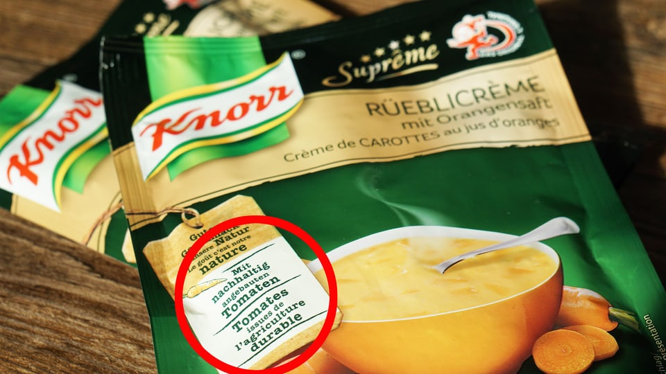 Macht Knorr jetzt Rüebli-Suppe aus Tomaten?