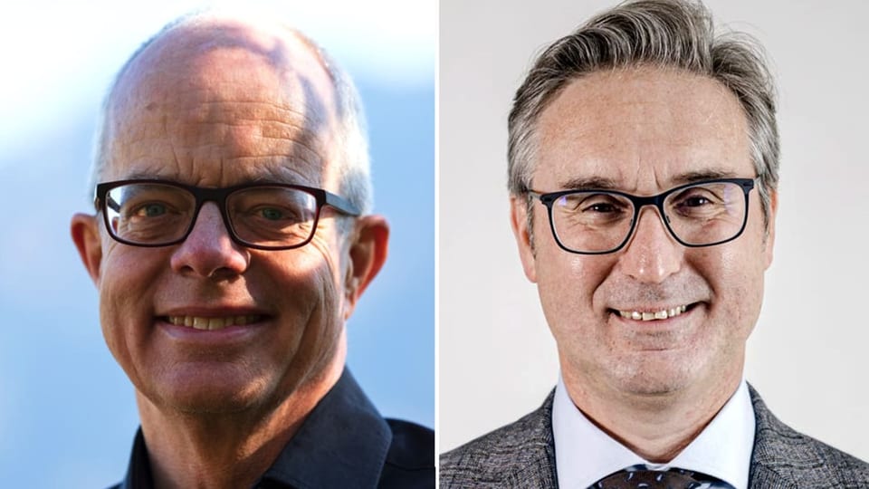 Zwei Männer mit Brille: Thomas Kistler und Fridolin Staub.
