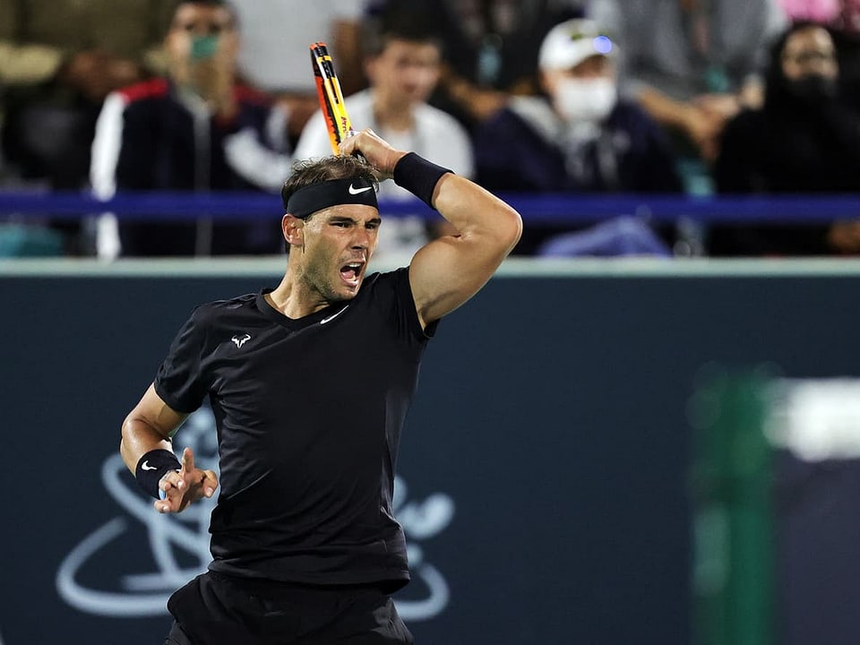 Zufrieden mit der Partie «Für mich war es ein Comeback, es war kein schlechtes Spiel», sagt Nadal.