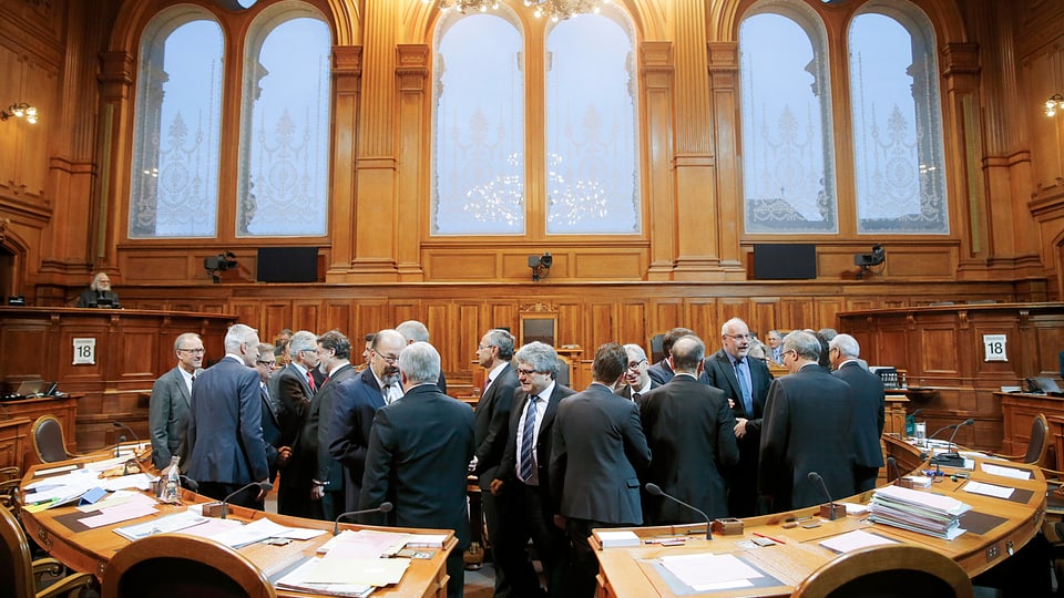 Blick in den Ständerat, hier am letzten Tag der Wintersession 2015