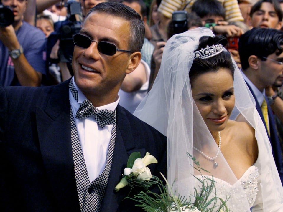 Van Damme an seiner Hochzeit an der Seite von Gladys Portugues