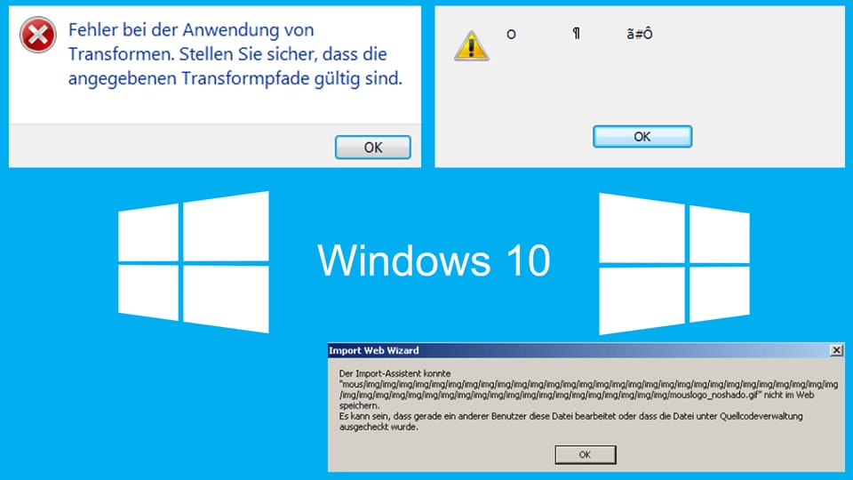 Windows-Fehlermeldungen - völlig unverständliche.