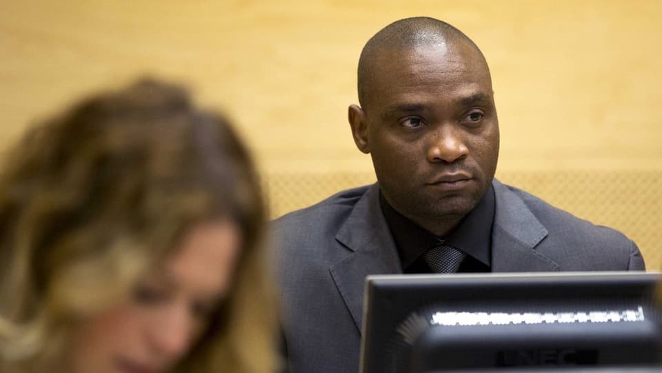 Germain Katanga im Gerichtsraum
