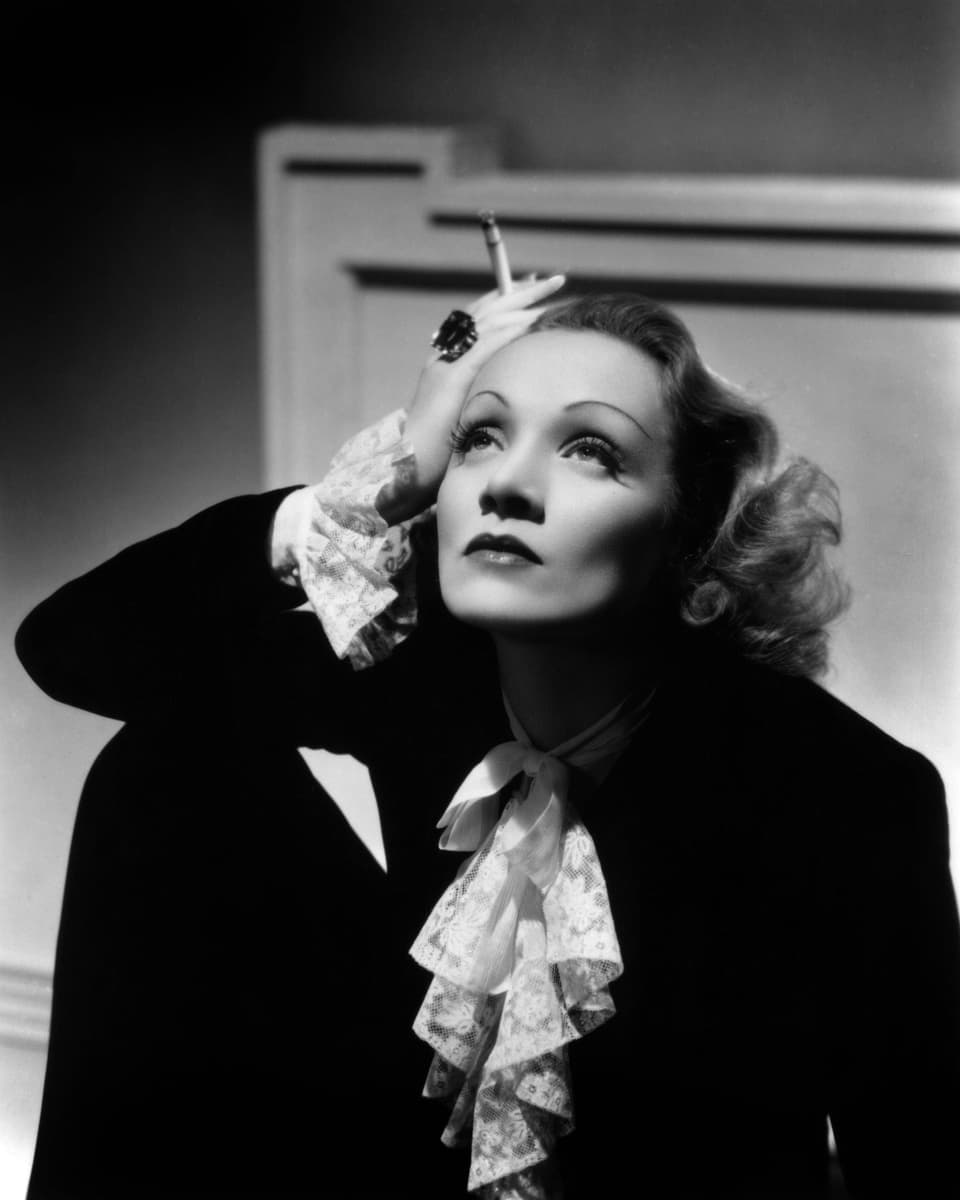 Marlene Dietrich in einer Aufnahme von 1934. 