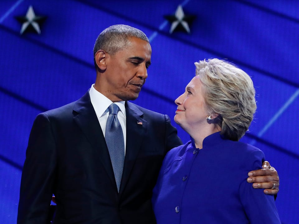 Barack Obama und Hillary Clinton