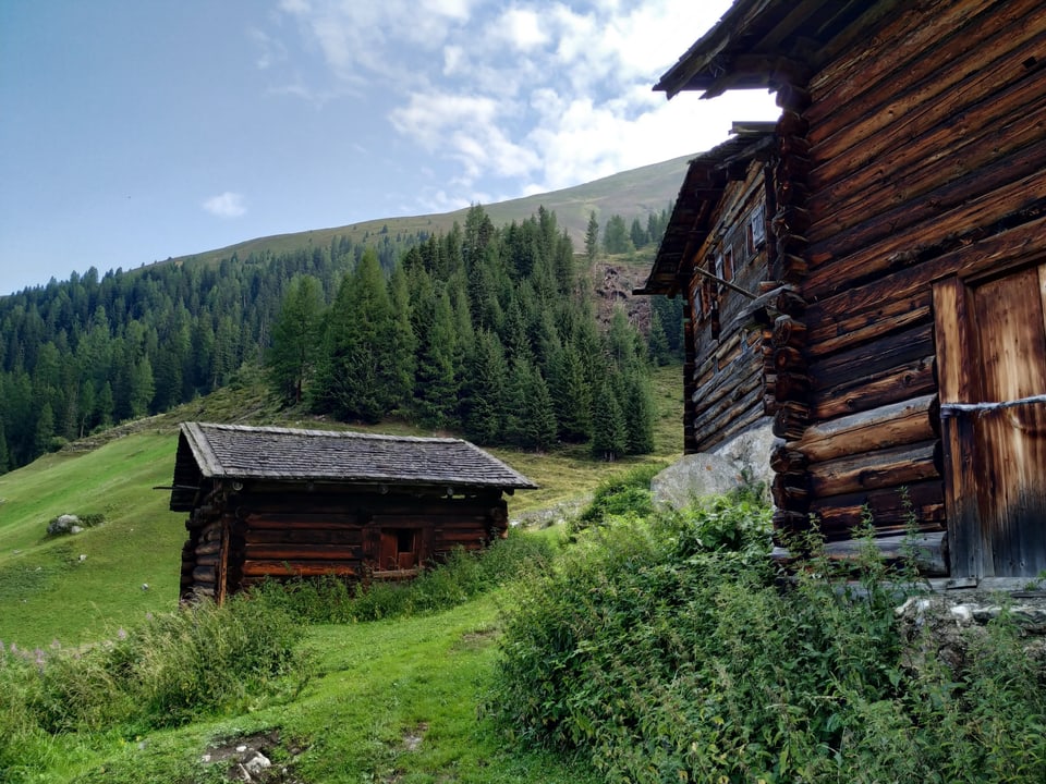 Die Oberalp, eine kleine Walserfraktion oberhalb dem Dorf Monstein.