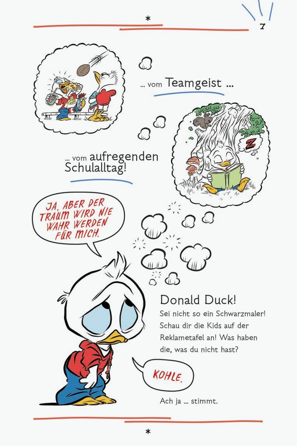 Abbildug aus einer Graphic Novel mit Donald Duck.