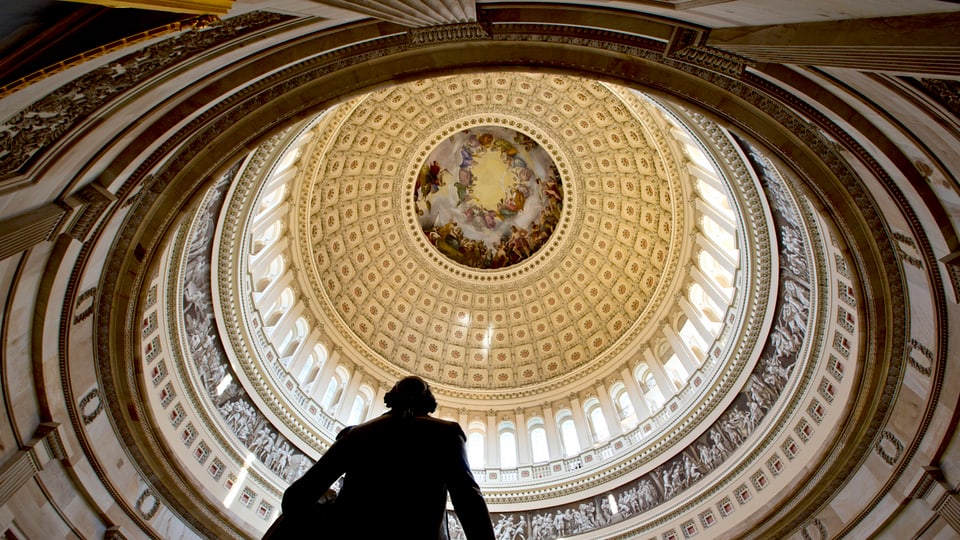  Rotunde des US-Capitols in Washington.