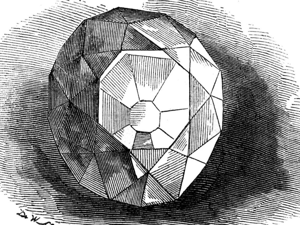 Zeichnung eines Diamanten