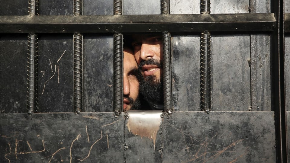 Inhaftierte Taliban-Kämpfer in Jalalab, 2020.