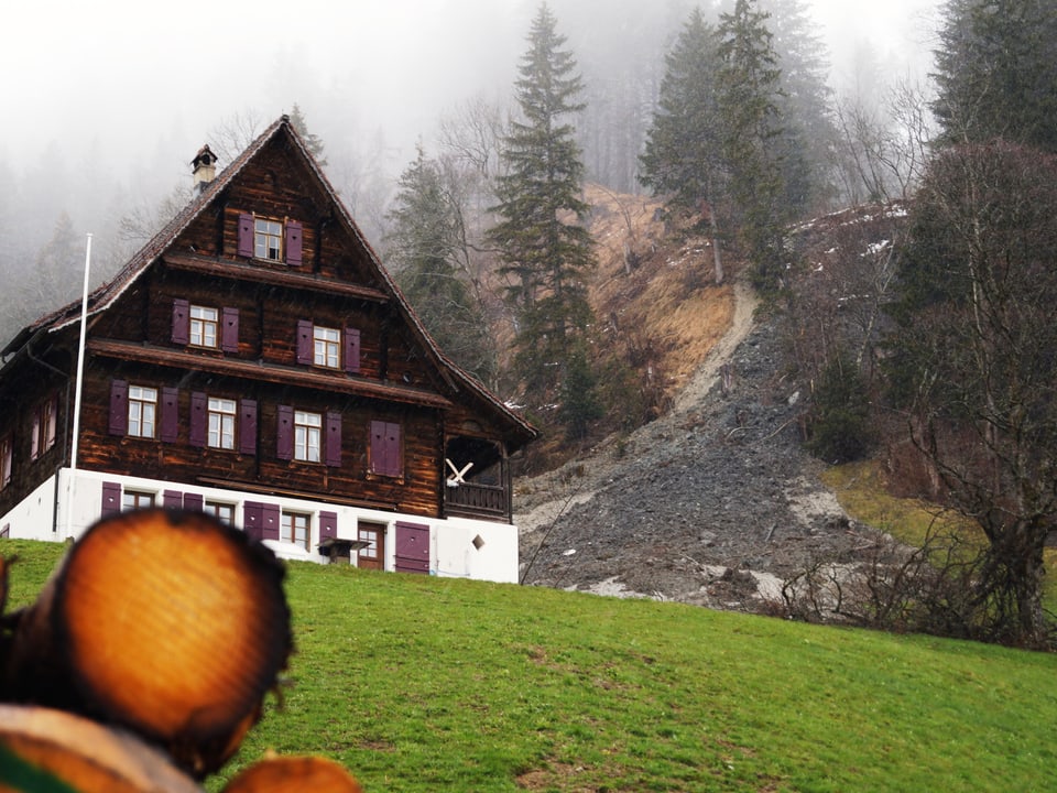 Murgang oberhalb von Schwyz.