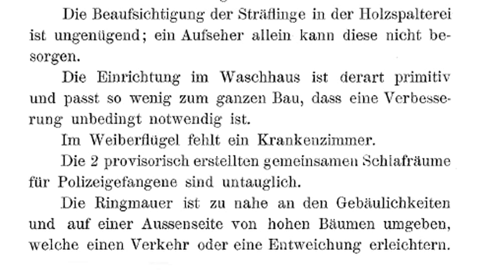 Text über die Strafanstalt Basel.