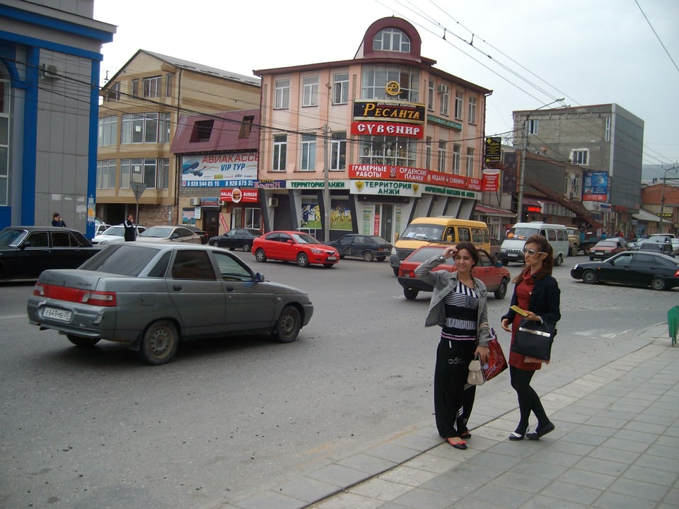 Das Geschäftszentrum der dagestanischen Hauptstadt Machatschkala.