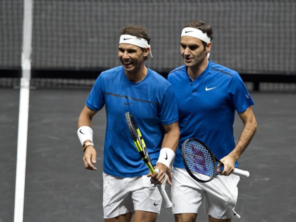 Rafael Nadal und Roger Federer