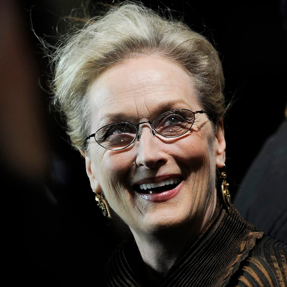 Meryl Streep lächelnd