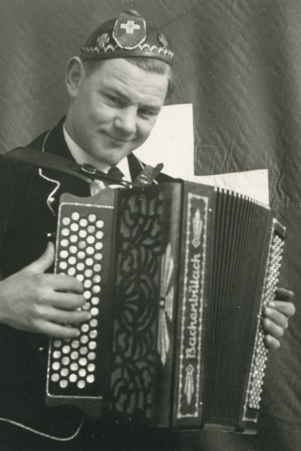 Lorenz Giovanelli auf einer undatierten Schwarz-Weiss-Aufnahme.