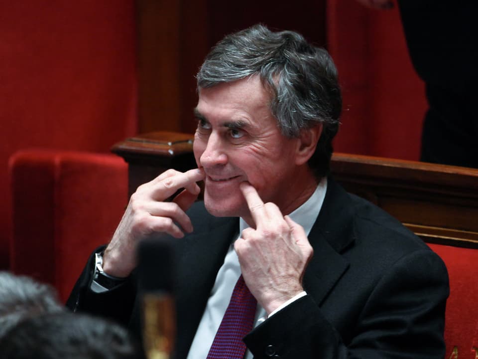 Porträt von Frankreichs Budgetminister Jérôme Cahuzac.
