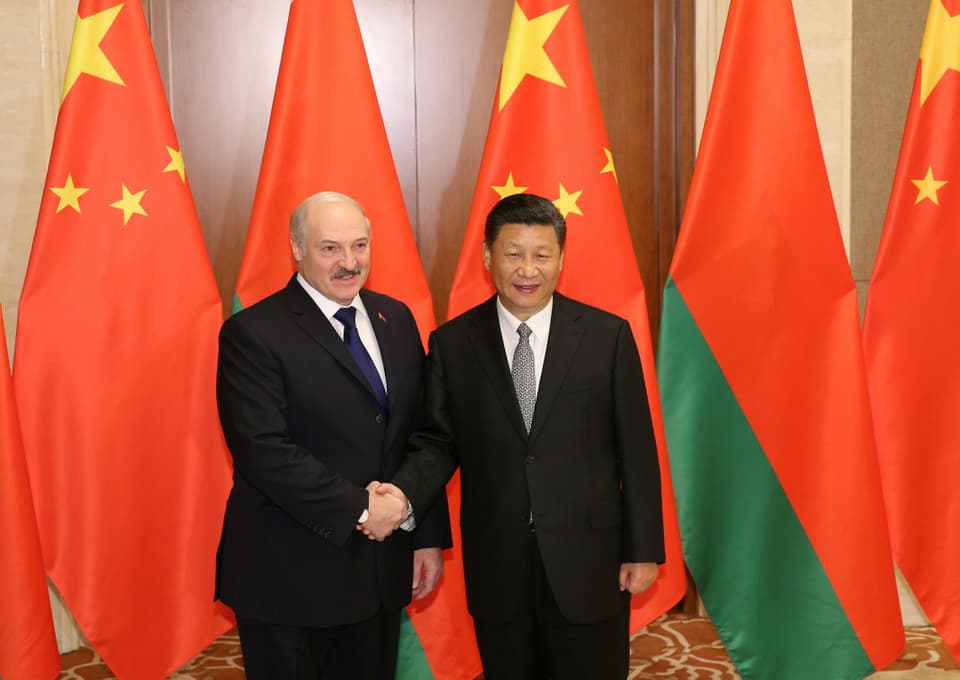 Lukaschenko und Xi im Mai 2019 in Peking. 