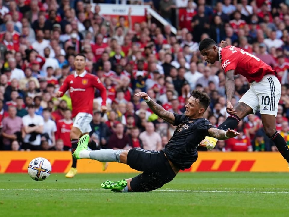 Erzielte gleich 2 Treffer Marcus Rashford erzielt ein Tor.