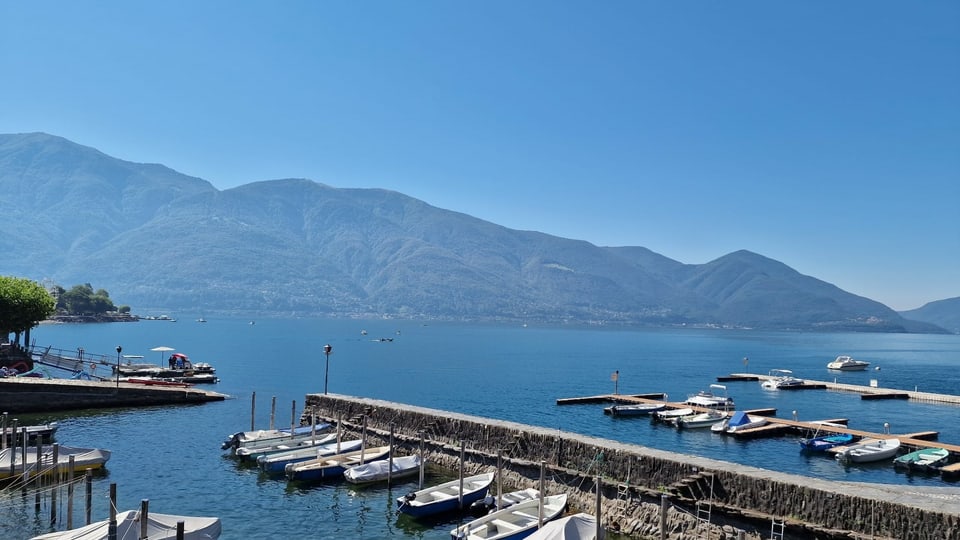 Lago Maggiore Blick auf den Lago Maggiore.