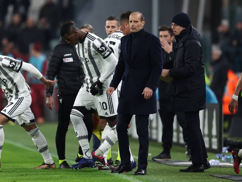 Paul Pogba bei seiner Einwechslung