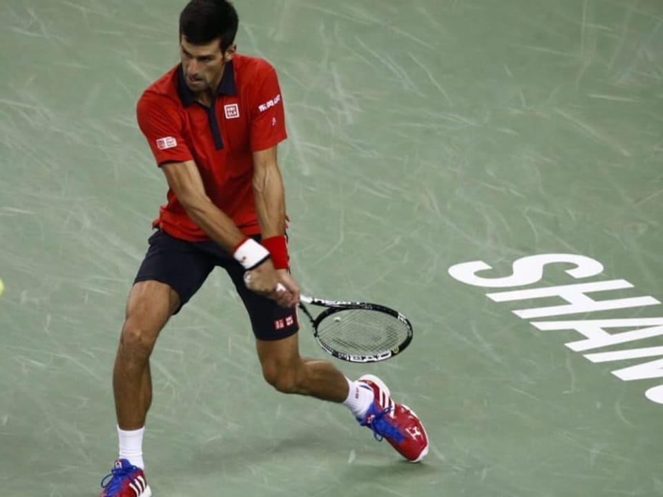Keine Absage an Shanghai Djokovic spielt eine doppelhändige Rückhand
