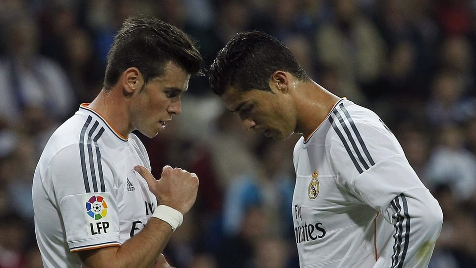 Gareth Bale (l.) und Cristiano Ronaldo.