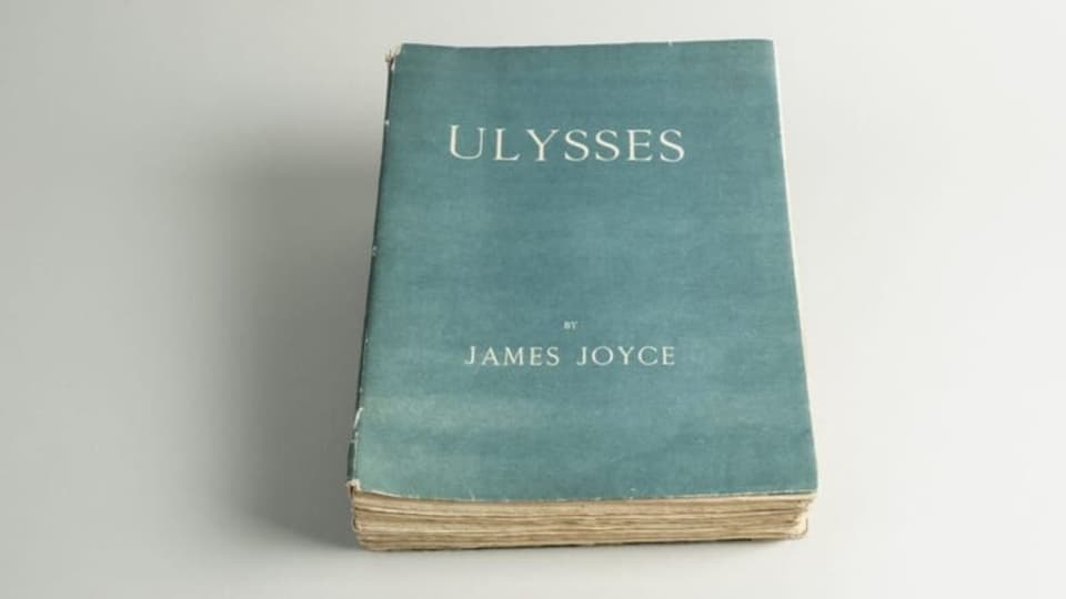 Eine Erstausgabe von «Ulysses».