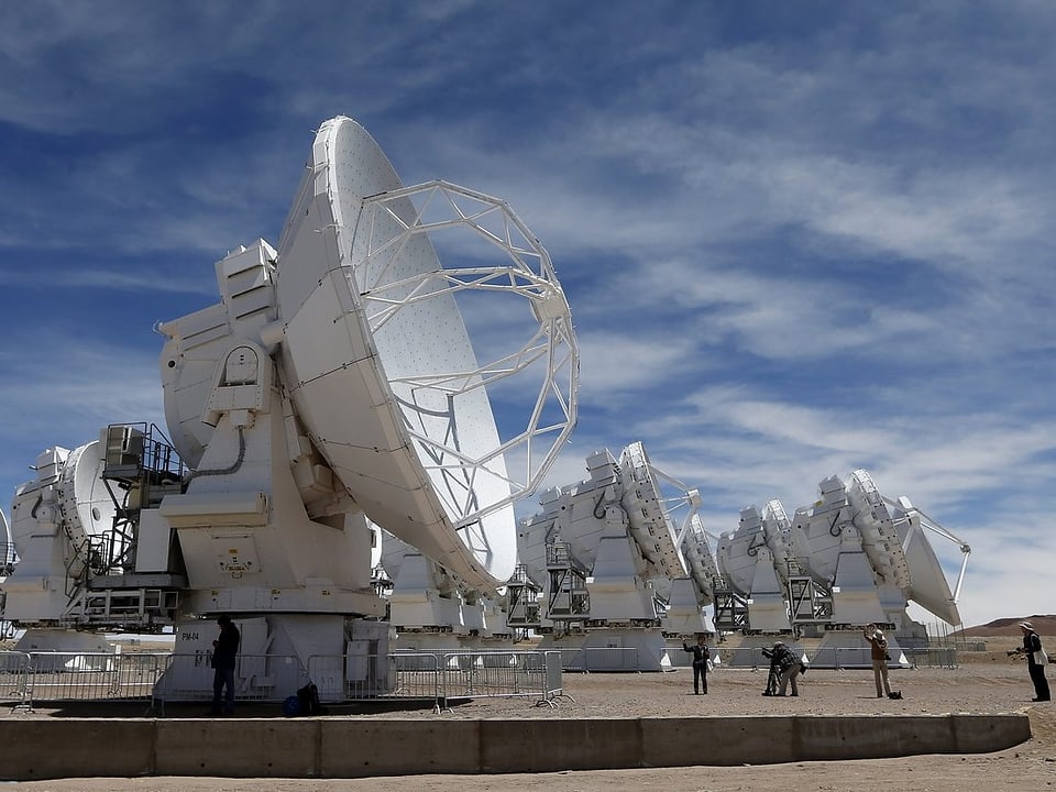 Antennen der Alma in Chile