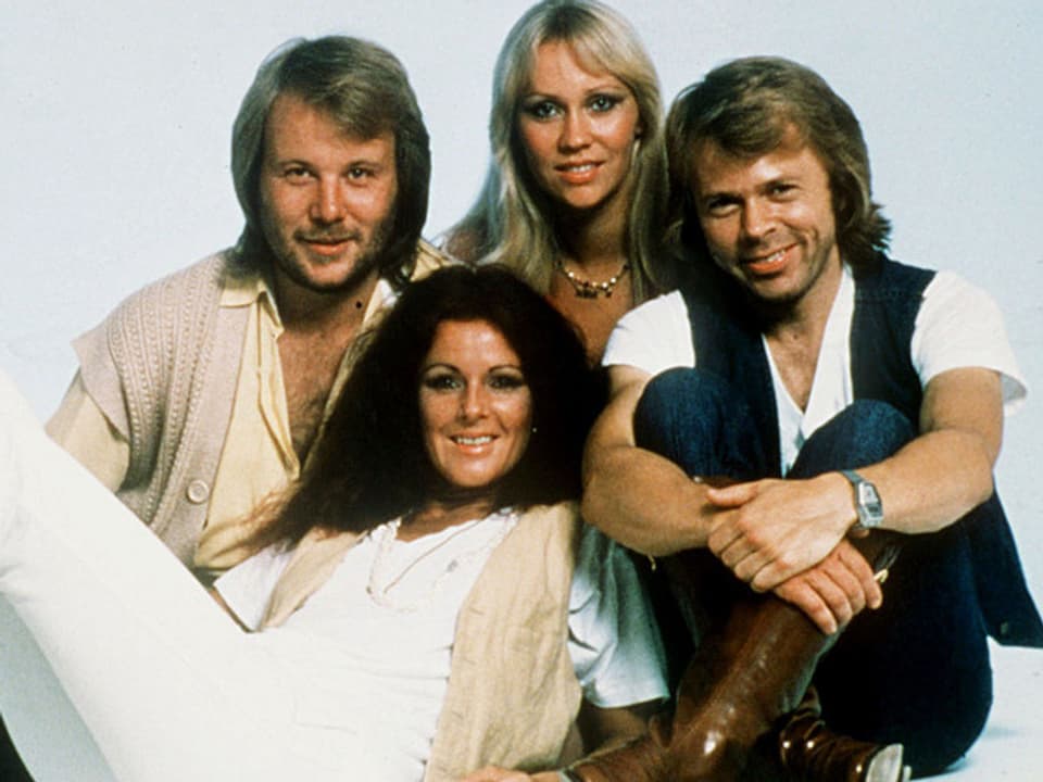 ABBA zu ihren Glanzzeiten in den 1970-er Jahren.