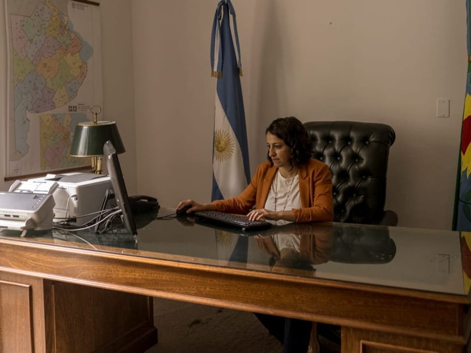 Agustina Baudino in ihrem Büro.