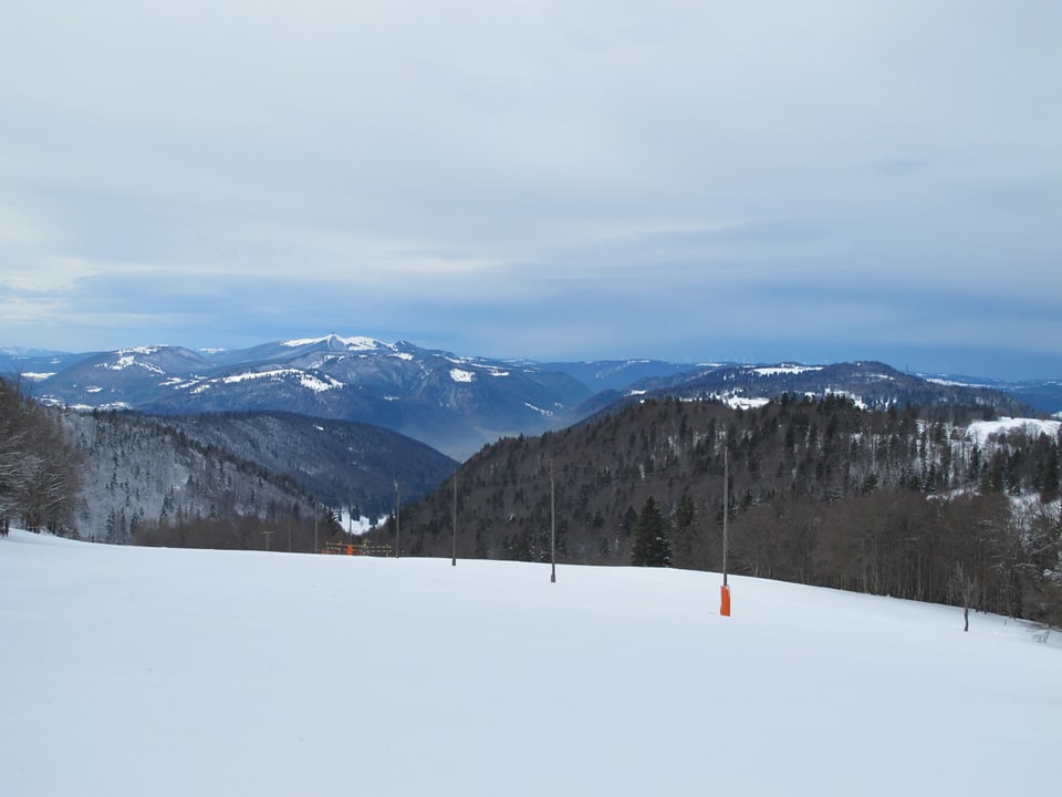Ausblick von der Bergstation Grenchenberg