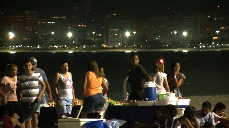 Party am Strand von Rio