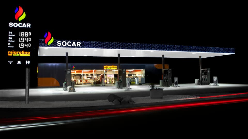 Tankstelle in Zürich