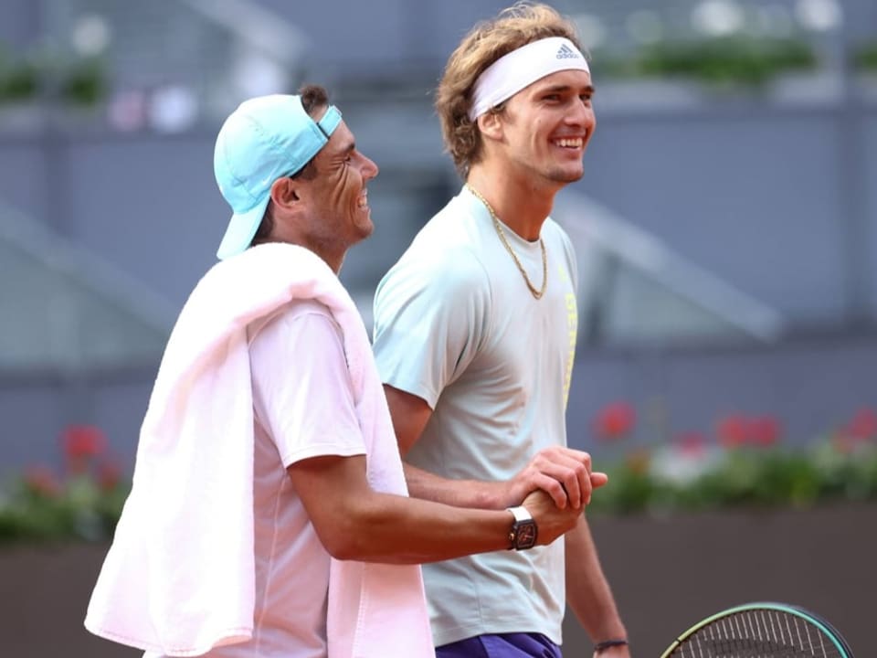 Rafael Nadal und Alexander Zverev