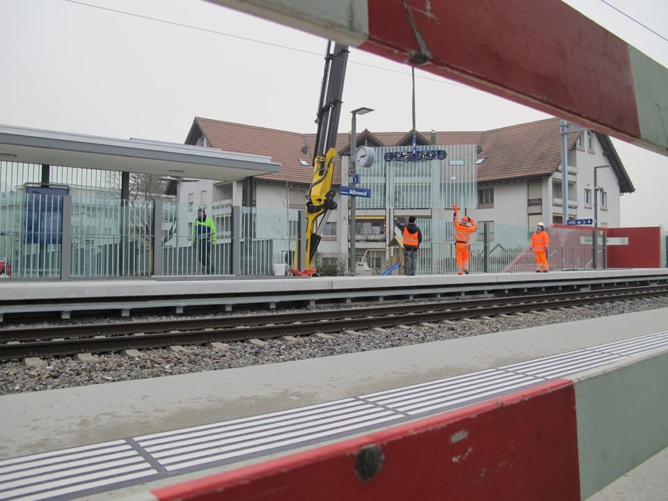 Die letzten Arbeiten werden abgeschlossen und ab 15. Dezember ist die neue Haltestelle Solothurn-Allmend in Betrieb.