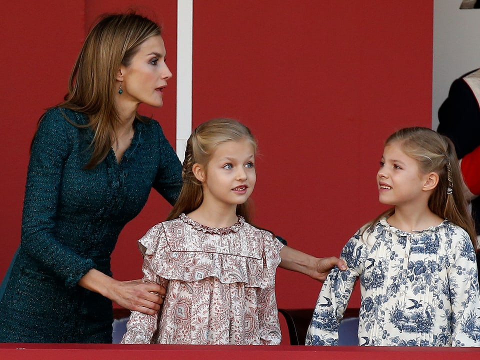 Letizia mit ihren Töchtern Leonor und Sofia