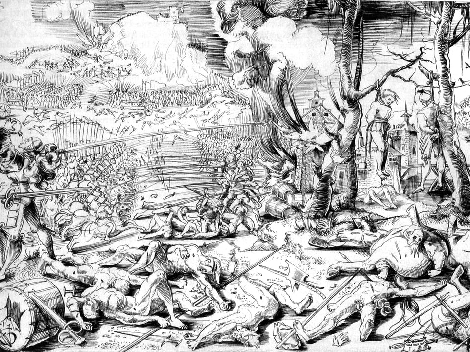 Die Schlacht von Marignano 1515: Clément Janequin beschreibt in «La Guerre», wie sich die Soldaten die Köpfe einschlugen.